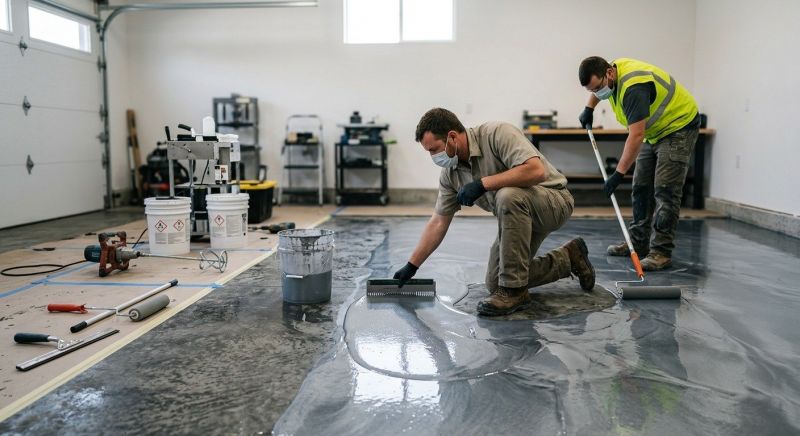 Basement Floor Epoxy Service in Alexandria, VA