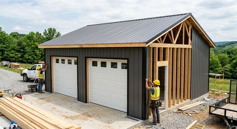 Detached Garage Construction in Mount Pleasant, SC