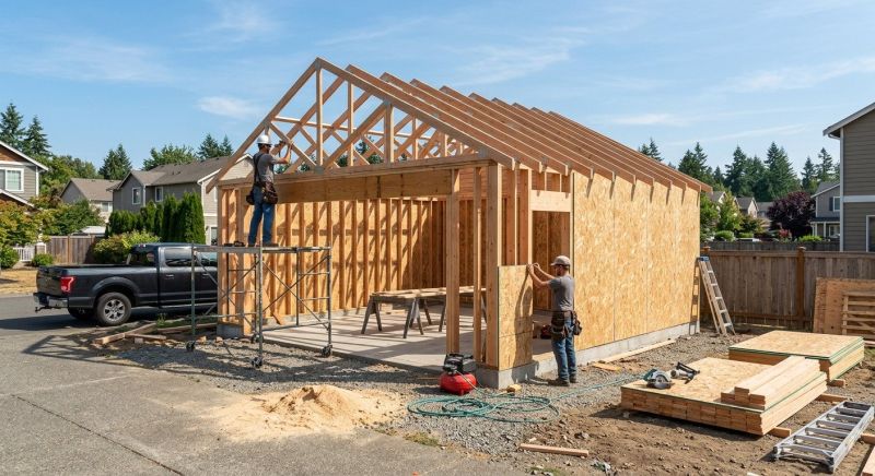 Four Car Garage Installation in Cypress, TX