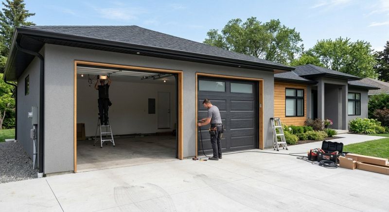 Four Car Garage Installation in Pearland, TX