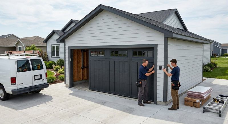 Four Car Garage Installation in Houston, TX