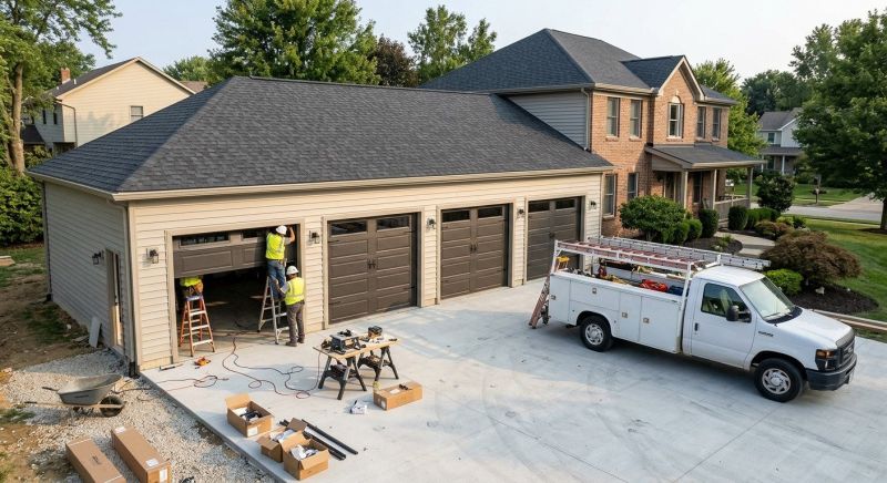 Three Car Garage Installation in North Charleston, SC