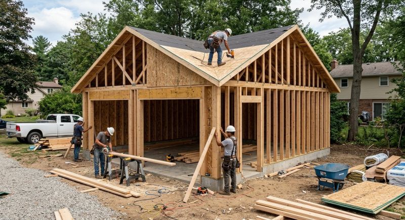 Wood Garage Installation in Summerville, SC